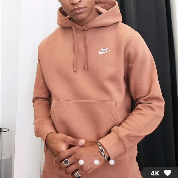 Nike | Shirts | Nike Club Fleece Hoodie In Mineral Clay Size Large |  Poshmark